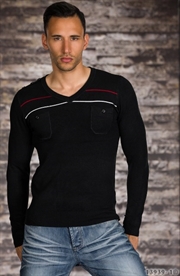 Bluse med striber